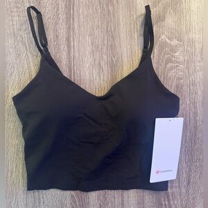 New Lululemon align cropped cami tank top. Size 6. Black.